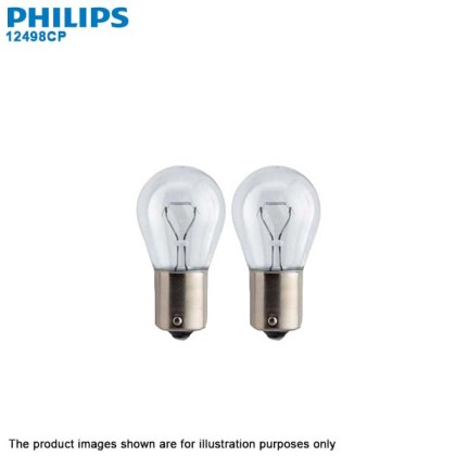 (2PCS) PHILIPS 12498CP P21W Conventional 12V 21W BA15s Light Bulb